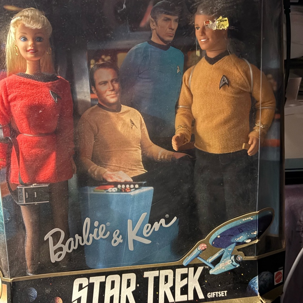 Barbie Star Trek Giftset with Red, Blue, and Gold Uniforms